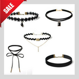 5 Pieces Choker Necklace Set