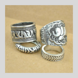 Tibetan Elephant Ring Set