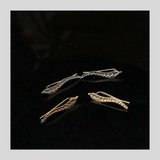 Modern Leaf Stud Earrings