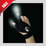 Fingerless Glove with LED Flashlight