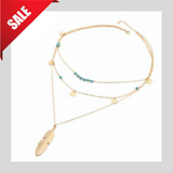 Multi-Layer Leaf Chain Necklace