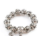 Ancient Silver Prayer Beads Bracelet