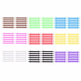 Unisex Athletic No Tie Elastic Silicone Shoelaces