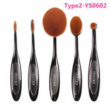 Oval Makeup Brush Set