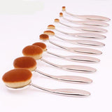 Oval Makeup Brush Set