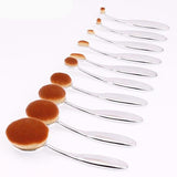 Oval Makeup Brush Set