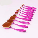 Oval Makeup Brush Set