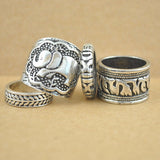 Tibetan Elephant Ring Set