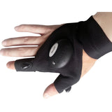 Fingerless Glove with LED Flashlight