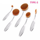 Oval Makeup Brush Set