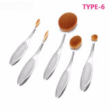 Oval Makeup Brush Set