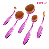 Oval Makeup Brush Set
