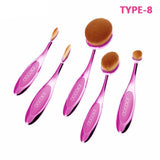 Oval Makeup Brush Set