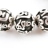 Ancient Silver Prayer Beads Bracelet