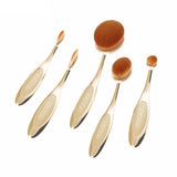 Oval Makeup Brush Set