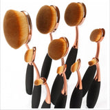 Professional Oval Makeup Brushes