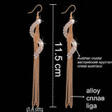 S-Shaped Tassel Earrings