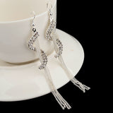 S-Shaped Tassel Earrings